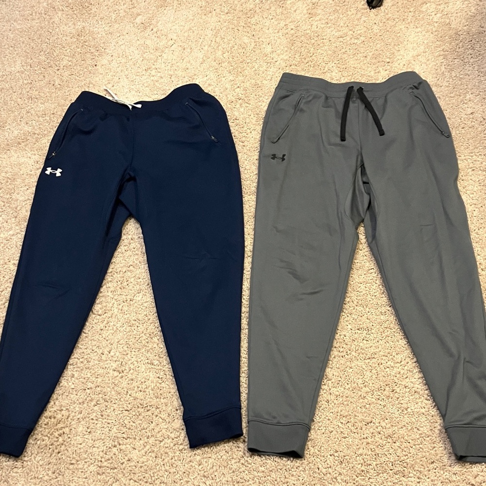 Under Armour Kids Navy and Gray Jogger Pants Duo